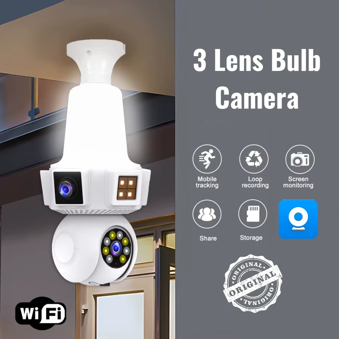 3-Screens smart bulb camera