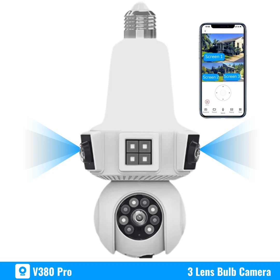 3-Screens smart bulb camera - Image 3